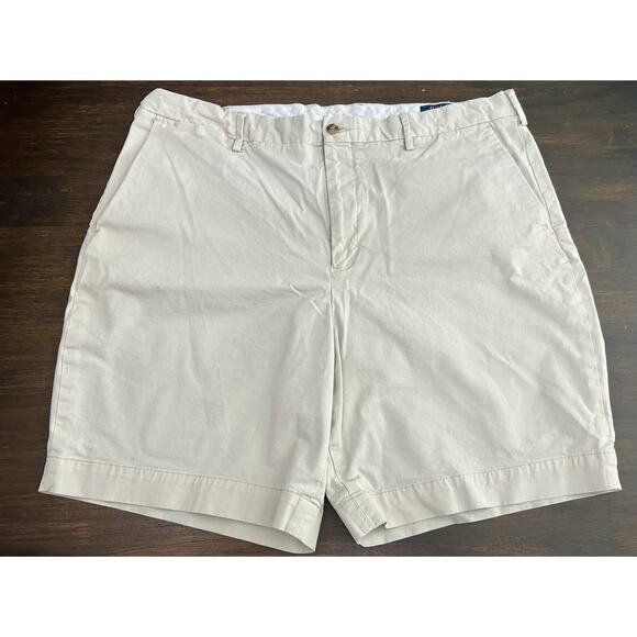 (4) Polo Ralph Lauren Stretch Classic Fit Chino Shorts Khaki Size 40 - 9” Inseam - Picture 1 of 7